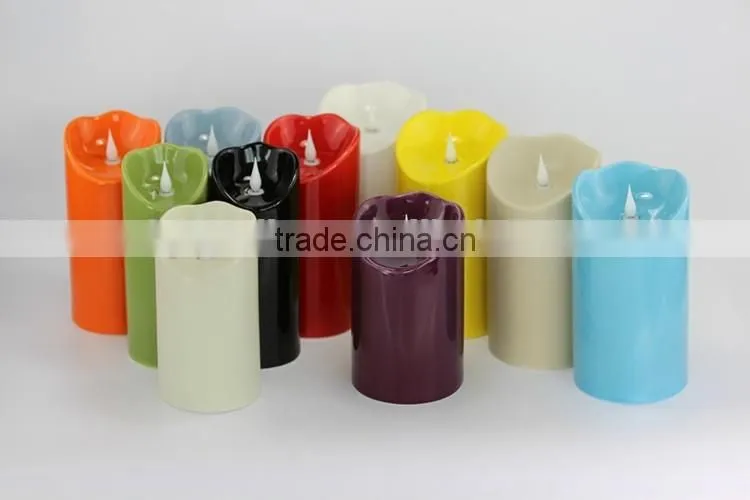 Custom High Quality Ceramic Led Candles for Wedding Decoration