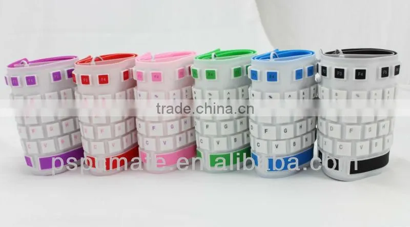 USB Flexible Silent Silicone Soft Folding Keyboard
