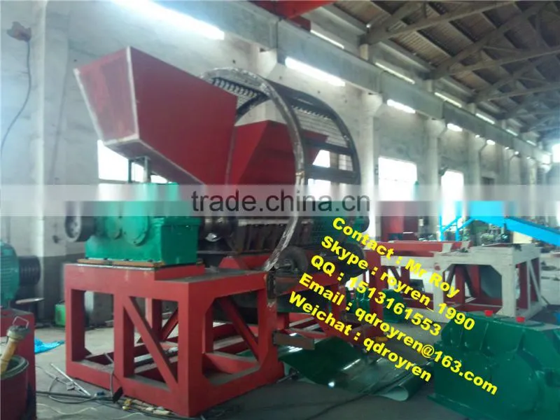 Waste Used tire cutting machine waste tire recycling machine block cutter
