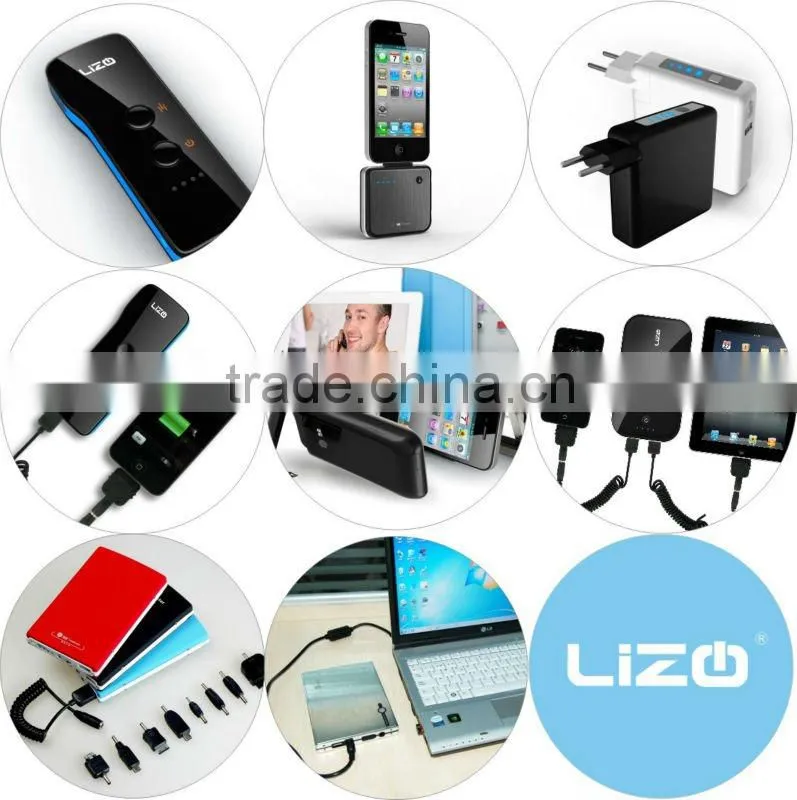 Lizo 8200mAh multiple universal charger for cell phone/PDA/camera,etc
