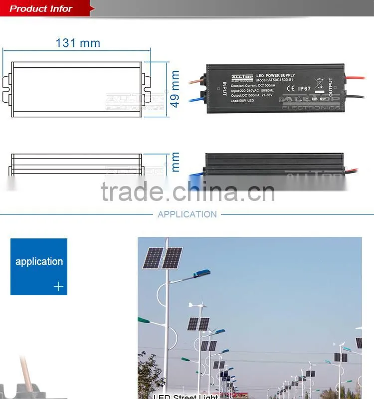 High power 900ma 30w IP67 led waterproof power supply