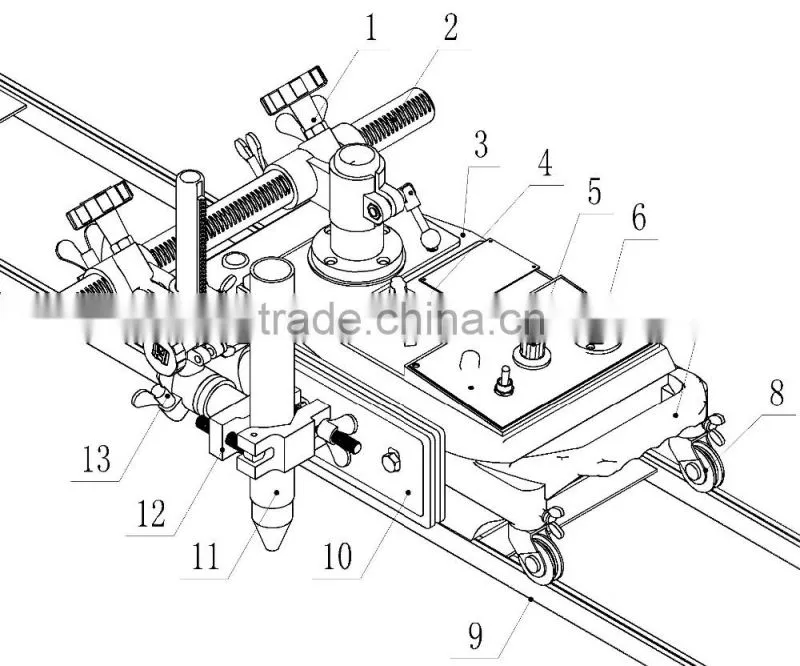 Fast Plasma Cutting Machine With Gas Cutter Machine