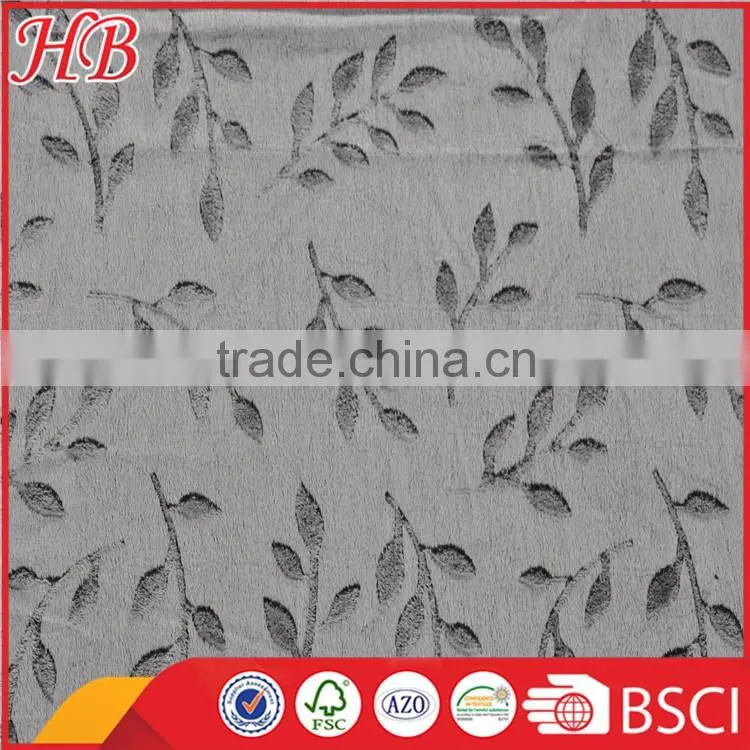 Leaf Printed Design Anti-pilling micro mink fleece blanket,2Ply Micro Mink Fleece Blanket
