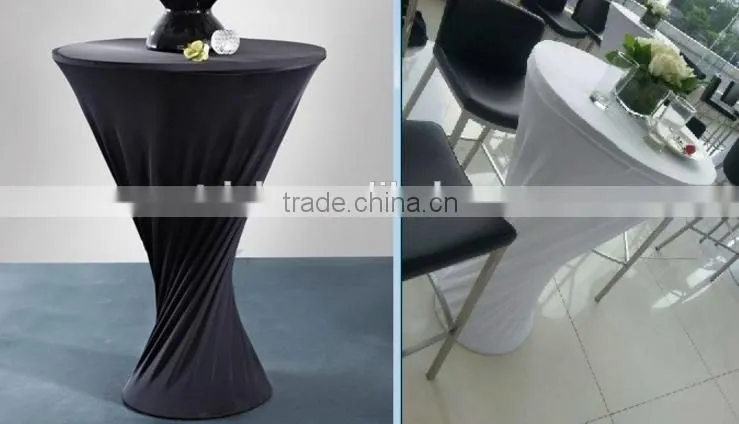 lycra spandex cocktail table cloth for wedding wholesale table linen