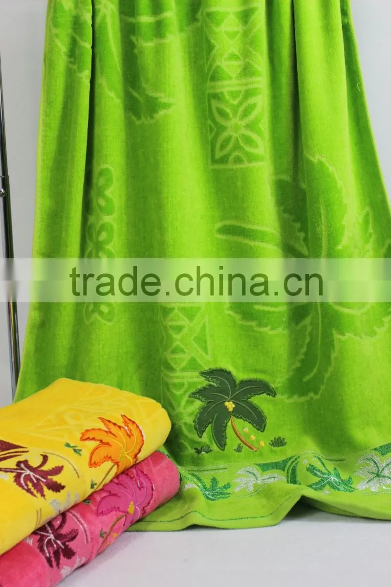 sell good bath towels 100% cotton with embroidery