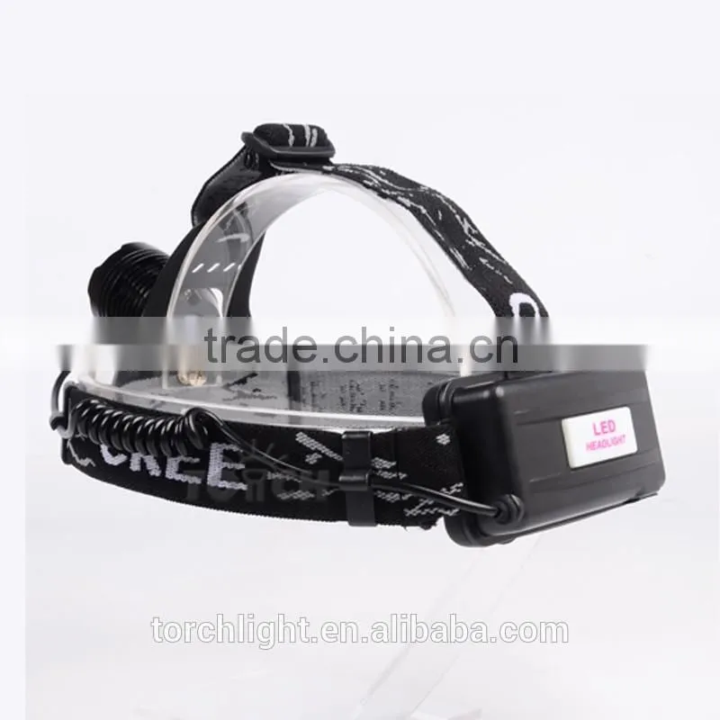 2000 Lumens XM-L T6 Zoomable LED Headlight Cheap Promotion LED Head Torch Light Car Repairing Lamp Outdoor Camping Light
