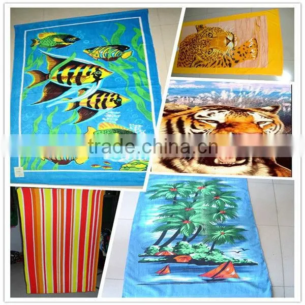 vivid design microfiber printed beach towel