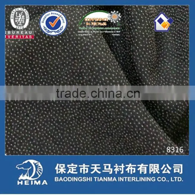 garment fusing interlining 8316 double dot coating interlining
