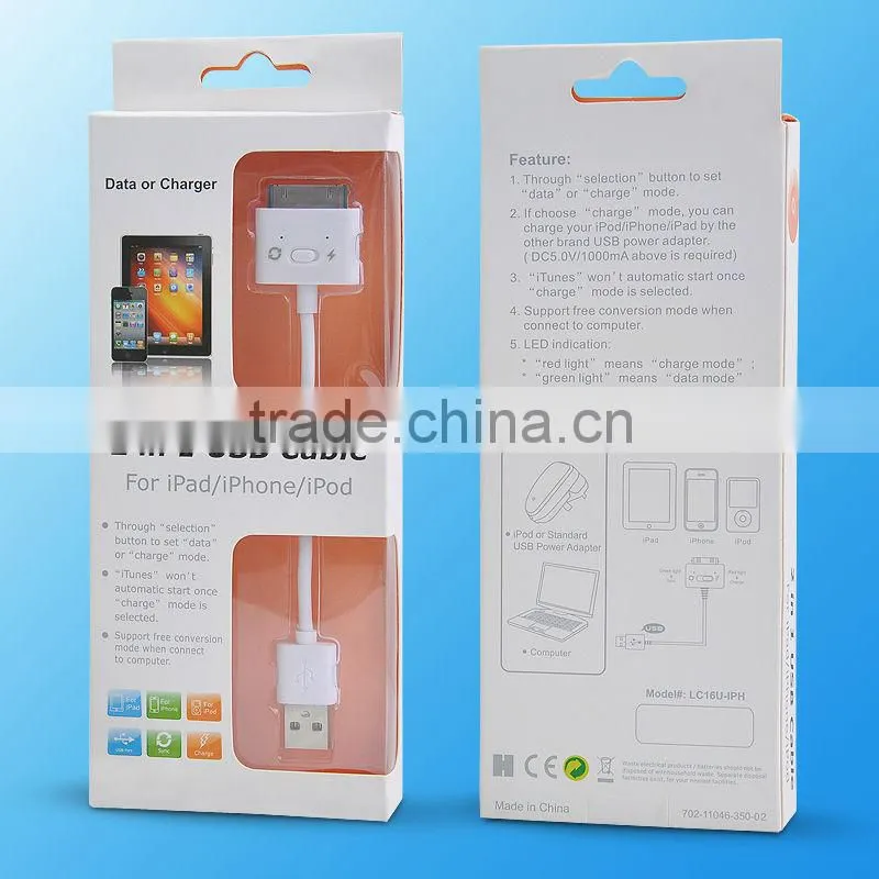 2in1 USB cable with a connector for iPod/iPhone/iPad