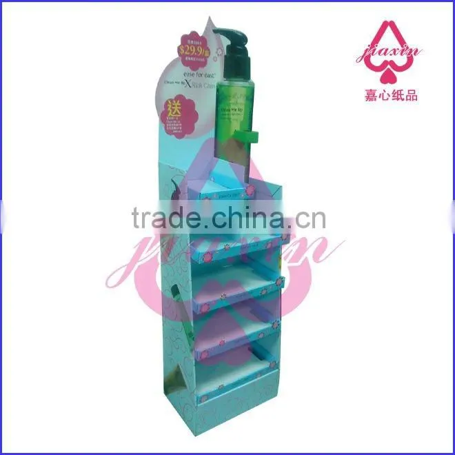 Customized promotional floor cardboard shelf