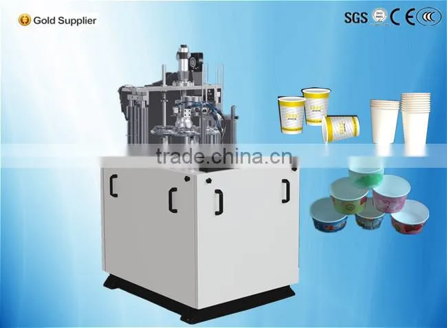 Automatic paper cup top press machine
