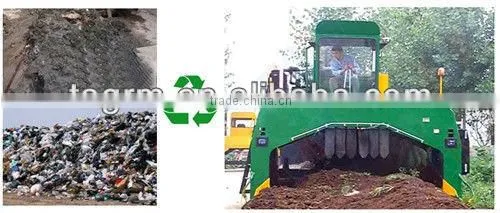 High output compost machine of compost mixer/compost turner M3200II with low price
