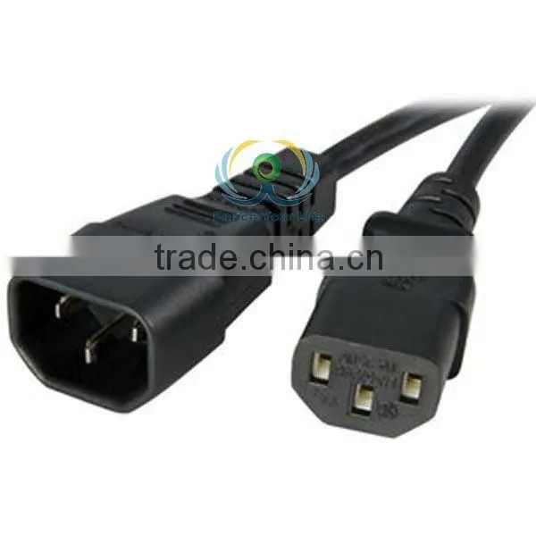 6' FT PC Computer Monitor Power Cord AC Extension Cable SS-CB021 Extension Cable