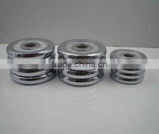 10lb 20lb 30 lb 50lb chromed dumbbell plate set