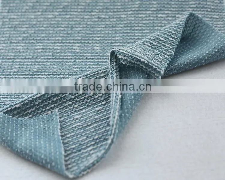 Jiufan Textile 2015 Hot Sale Tweed With Sequins Yarn dyed Fabric For Garment sweaters