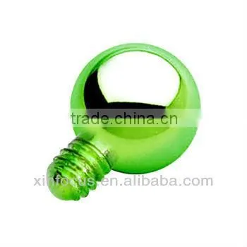 Purple Anodized Titanium Ball Dermal Top body piercing accessories