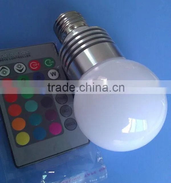 color changing 5w rgb bulb, e27 led rgb bulb lamp
