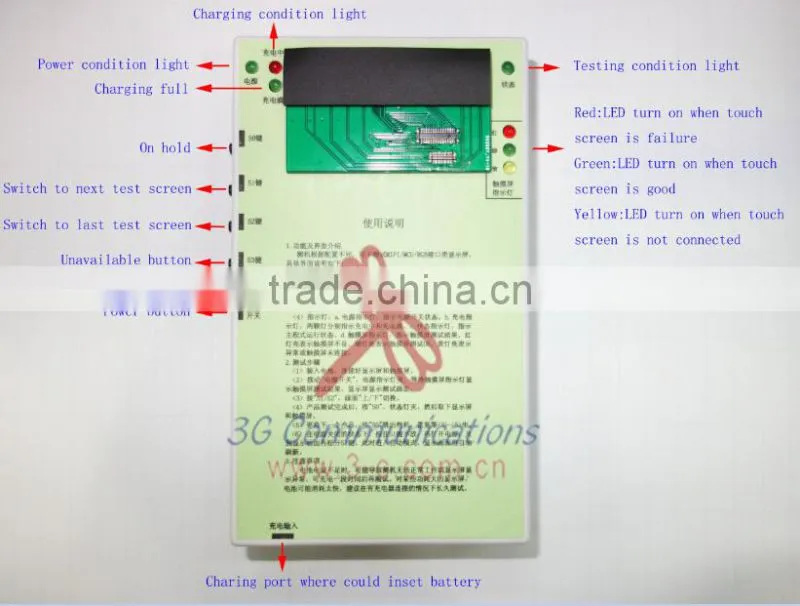 New for iphone 4 4S 5 5S 5C 6 6plus lcd tester universal lcd tester for iphone universal mobile screen tester Paypal Accepted