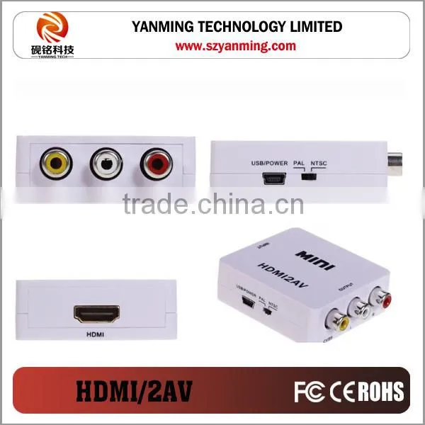hdmi to CVBS converter for computer DVD to HDTV Projector