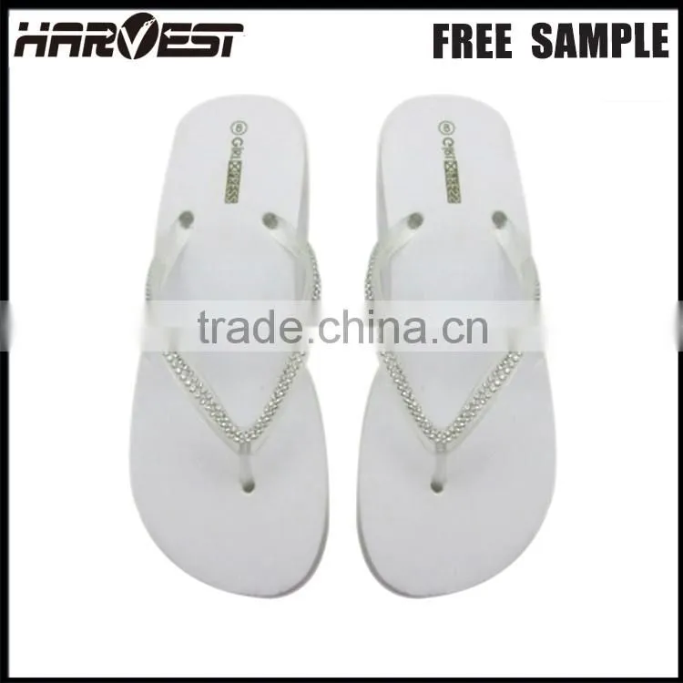 2016 fancy sandale flip flop woman , girl rubber wedge beach slipper