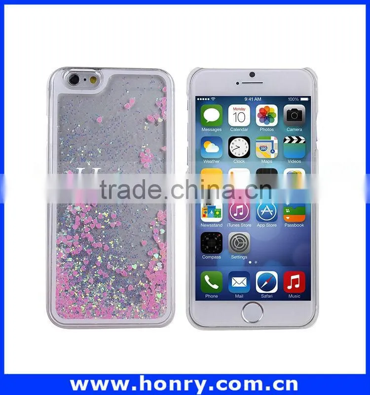 New design moving glitter case for iphone 6 with great price