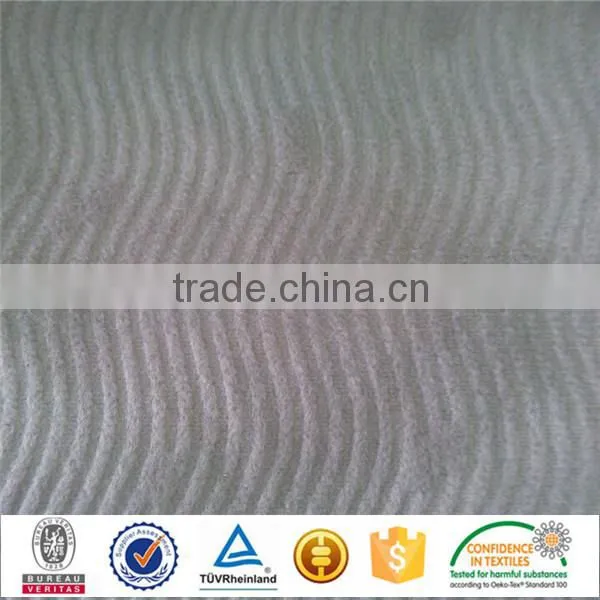 Factory Supply polyester 3mm foam back embossed car seat fabrics