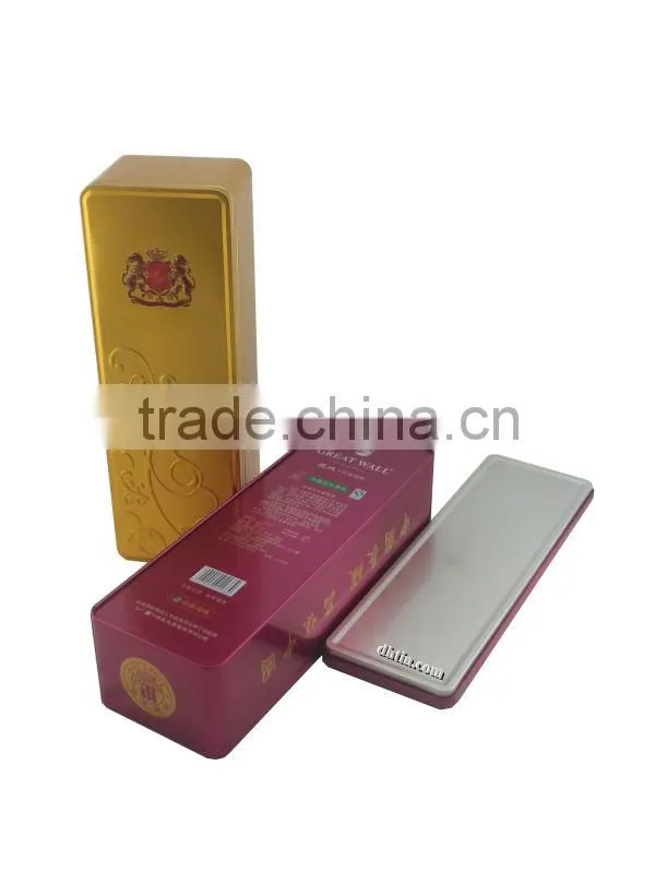grape wine tin, red wine box, olive oil tin box