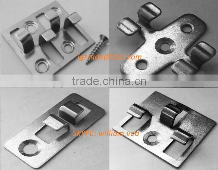 Interlocked thermal wood wpc decking clip,hidden accessories