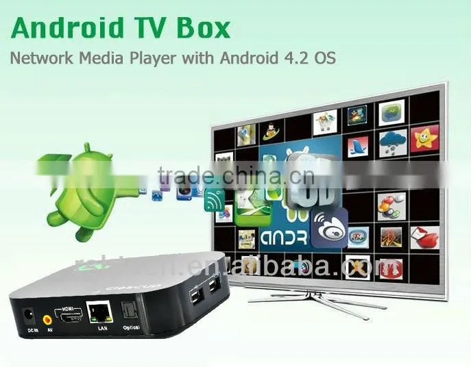 Android Quad core A31 HD smart google tv box Media Center XBMC&Miracast&DLAN Android media player