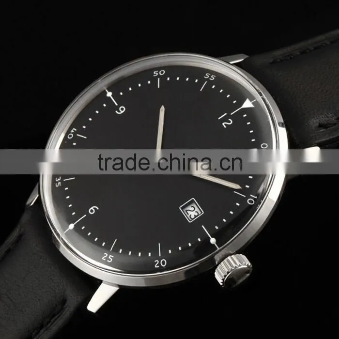 Latest cheap Oem design hot designer watch white leather strap watch