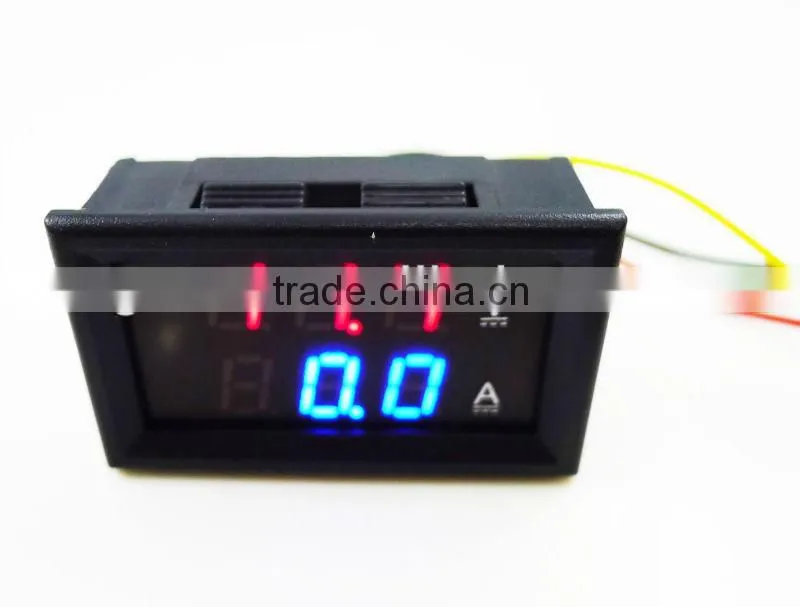 digital ammeter and voltmeter DC 4.5-30V 0-100A with shunt dc voltmeter and ammeter