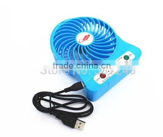 New Arrival Portable Mini USB Fan Strong Wind Desk Fan 3 Speed Modes Cool USB Electric Fan for Camping/Hiking/ Indoor/ Outdoor