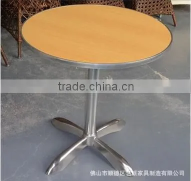 metal frame table round melamine coffee table YT18M