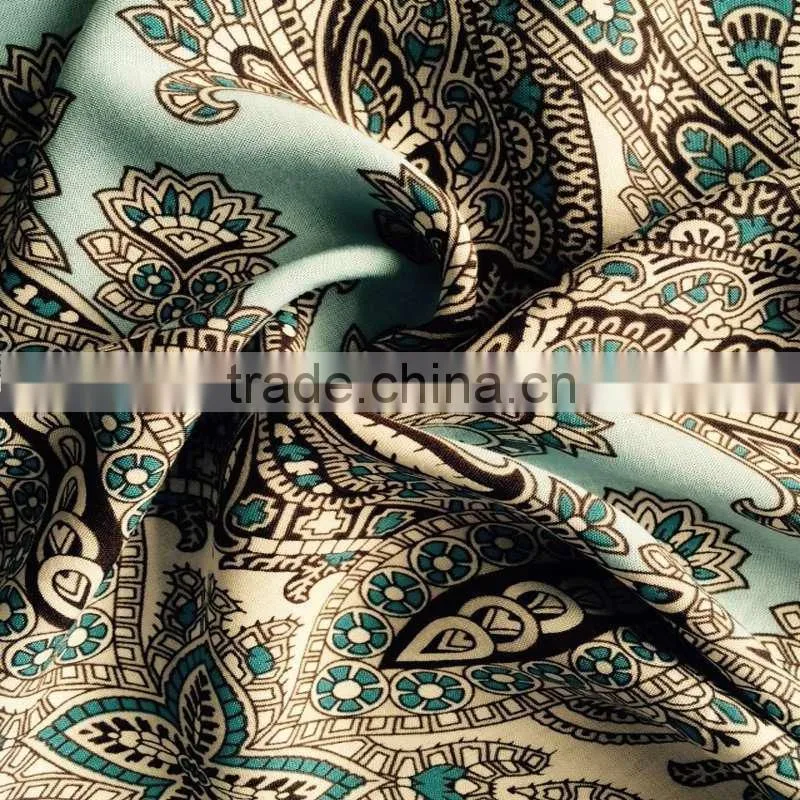 good valued printed rayon fabric with water drape feeling