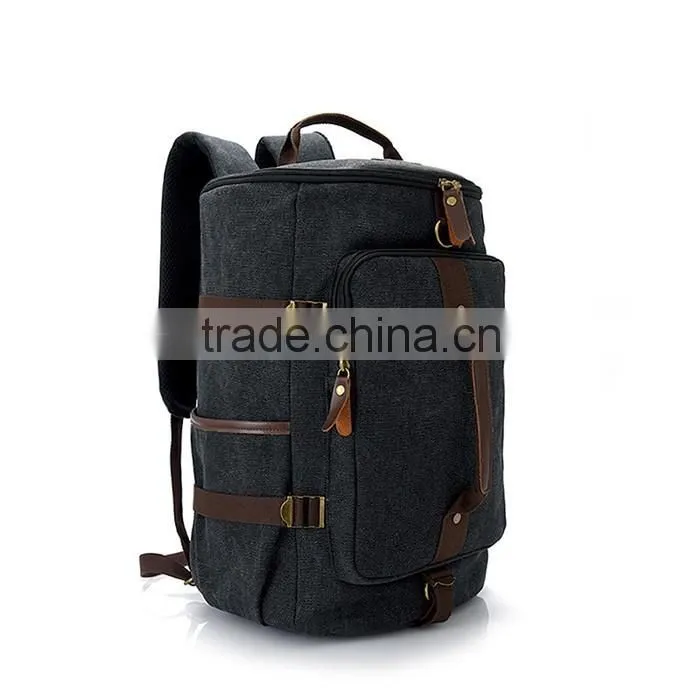 Large Capacity Daily Backpack for Men Travel Hiking Canvas Backpack Bag