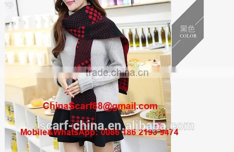 Plaid wool scarf wholesale