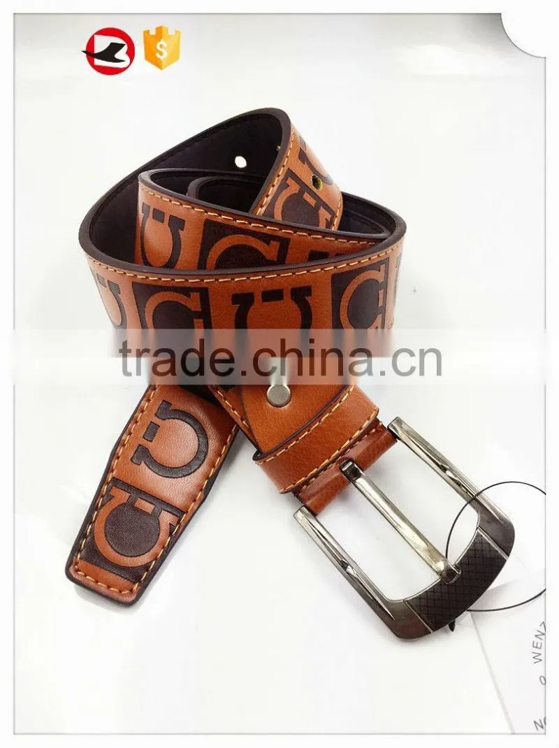 Special embossed PU belt hot sale 2014