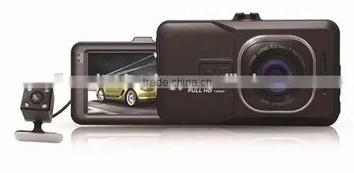 3.0 inch screen 1080P car dash camera dual lens