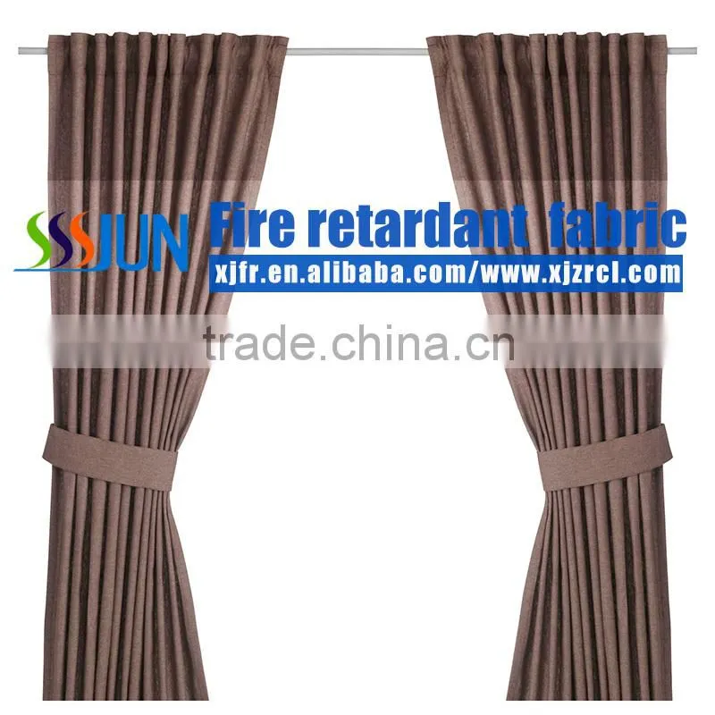 Permanent flame retardant blackout curtain design for living room XJZ 2009-6