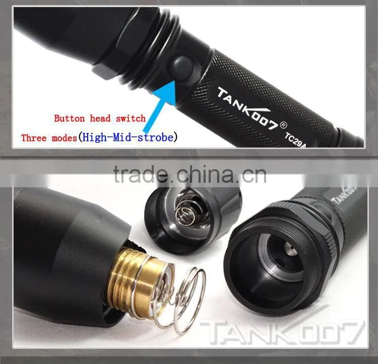 rechargeable led torch led police flashlight