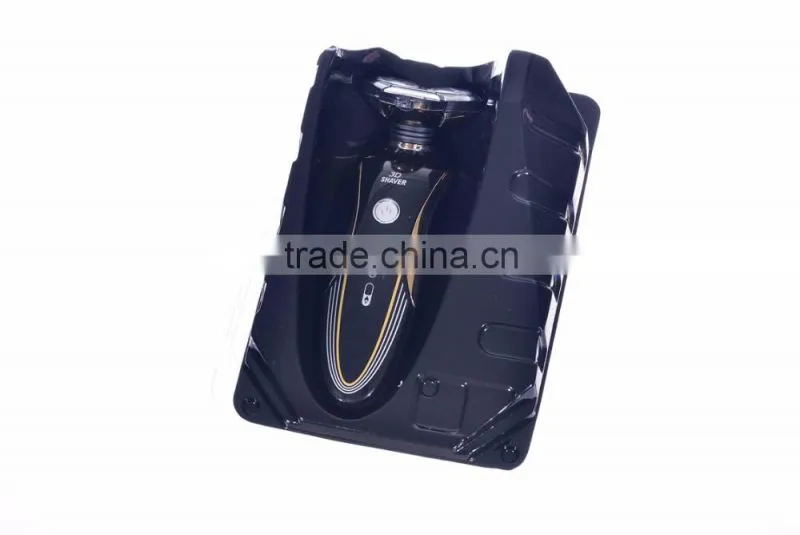 New arrival 3 head 3 in 1 12v black man electric shaver for men