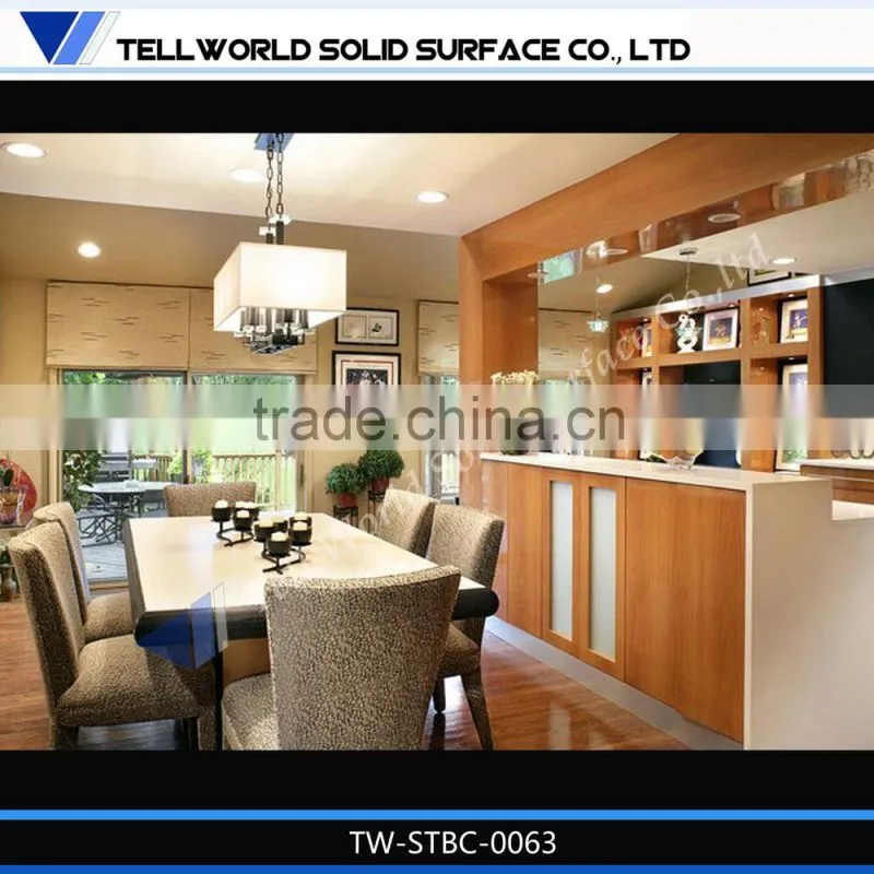 2014 hot sale modern luxury beauty artificial marble bar counter for home furniture