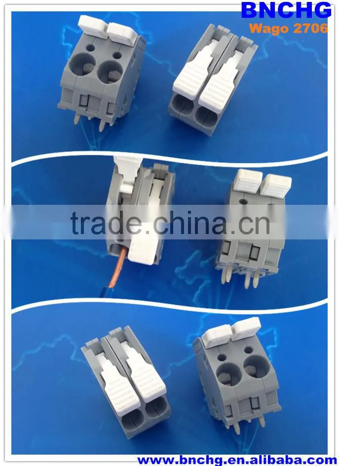 equivalent wago 2706 Large Current Controller spring terminal blocks for Industrial PCB Boards