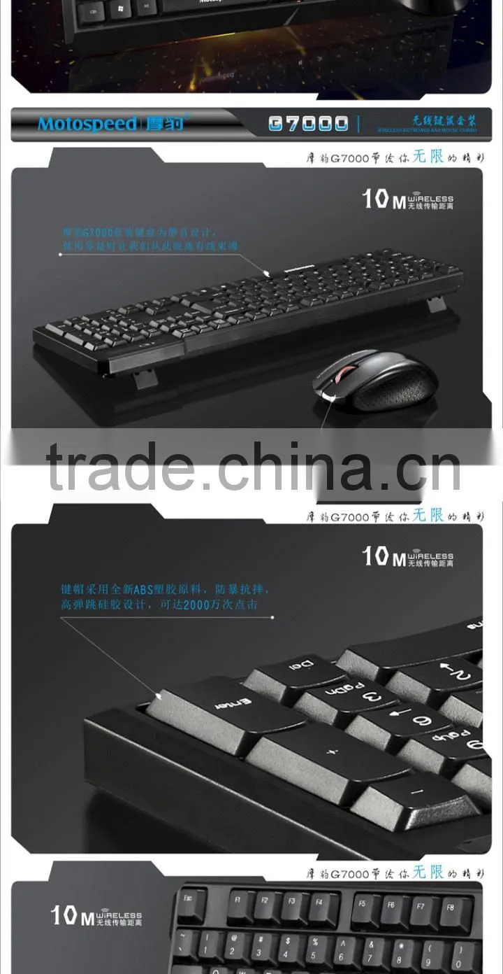 2016 Christmas pormotion tablet pc 2.4GHz wireless keyboard mouse combo,wireless keyboard and mouse set