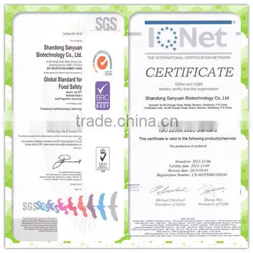 White Crystalline Erythritol Manufacturer