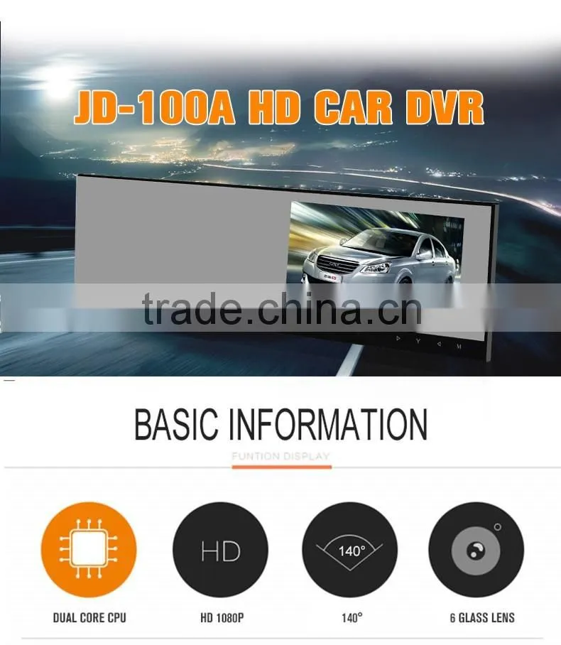 4.3 inch car rearview mirror dvr for bmw car rearview mirror dvr