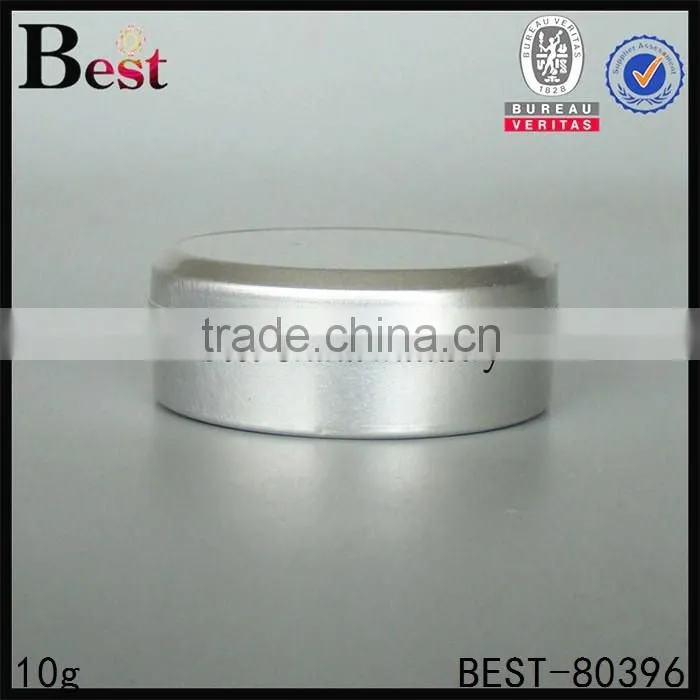 10g eye cream aluminium jar, screw cap nail gel aluminum jars wholesale
