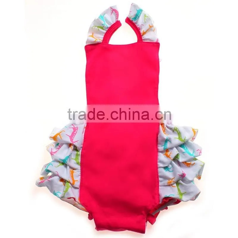 Different fashionable baby wholesale party frock design ruffle dress pattern elegant new born rompers 2016