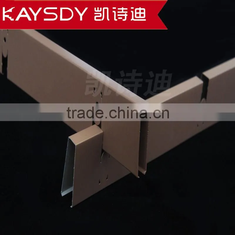 Aluminum decorative ventilation metal grille ceiling panels