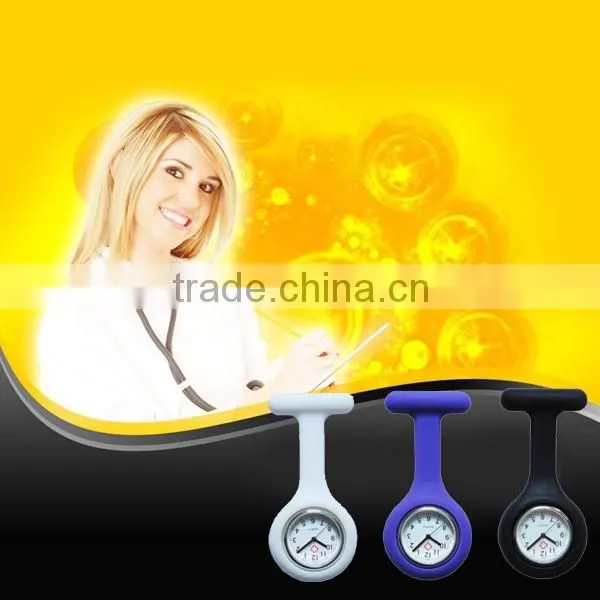 Silicone rubber cheap medical clip digital big smile face thin nurse watch